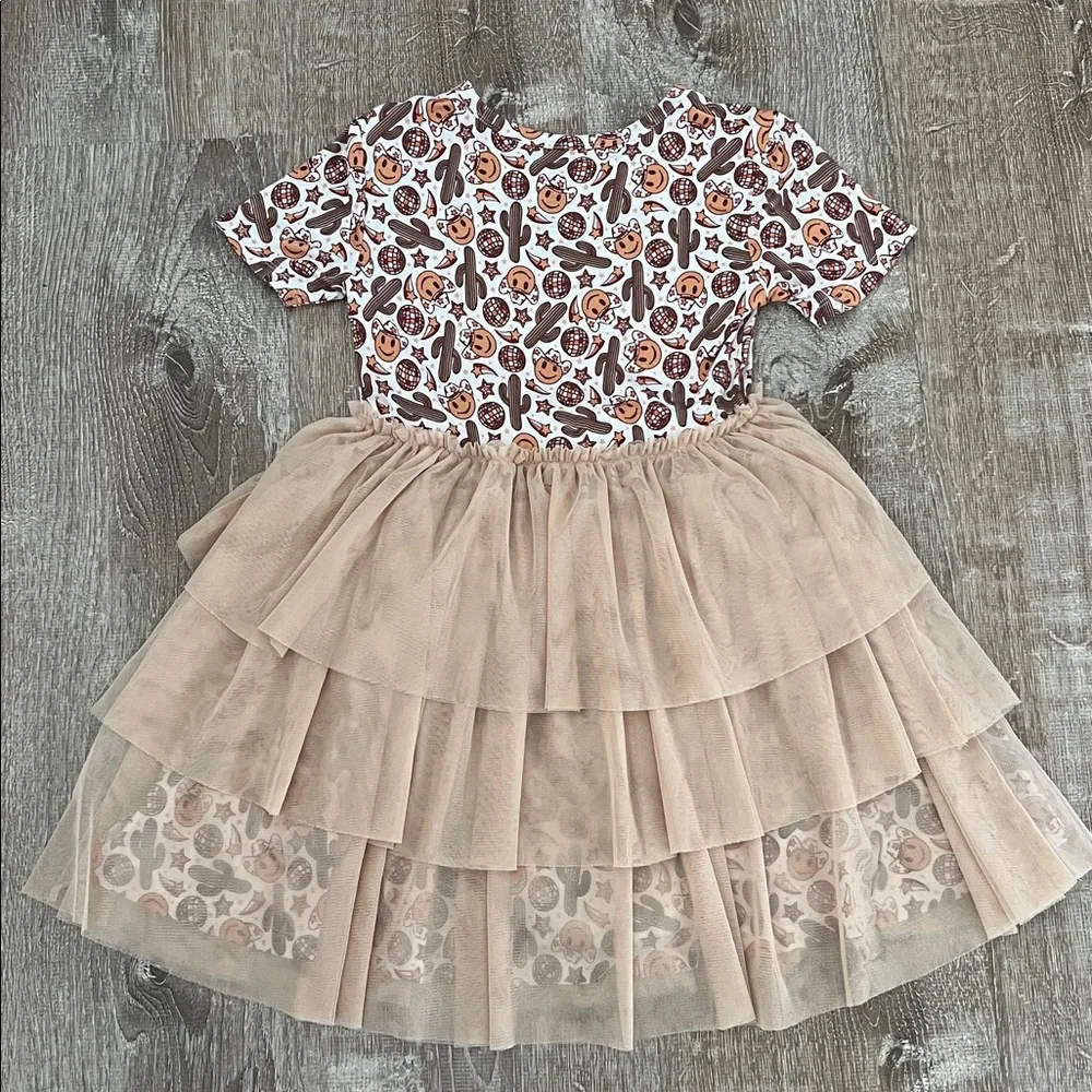 Dream Big Little Co Bamboo Western Dreamzzz Tutu Dress size 7/8